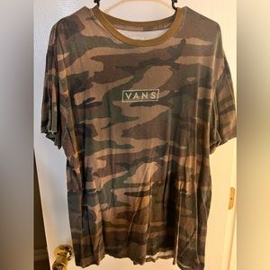 mens vans camo tshirt